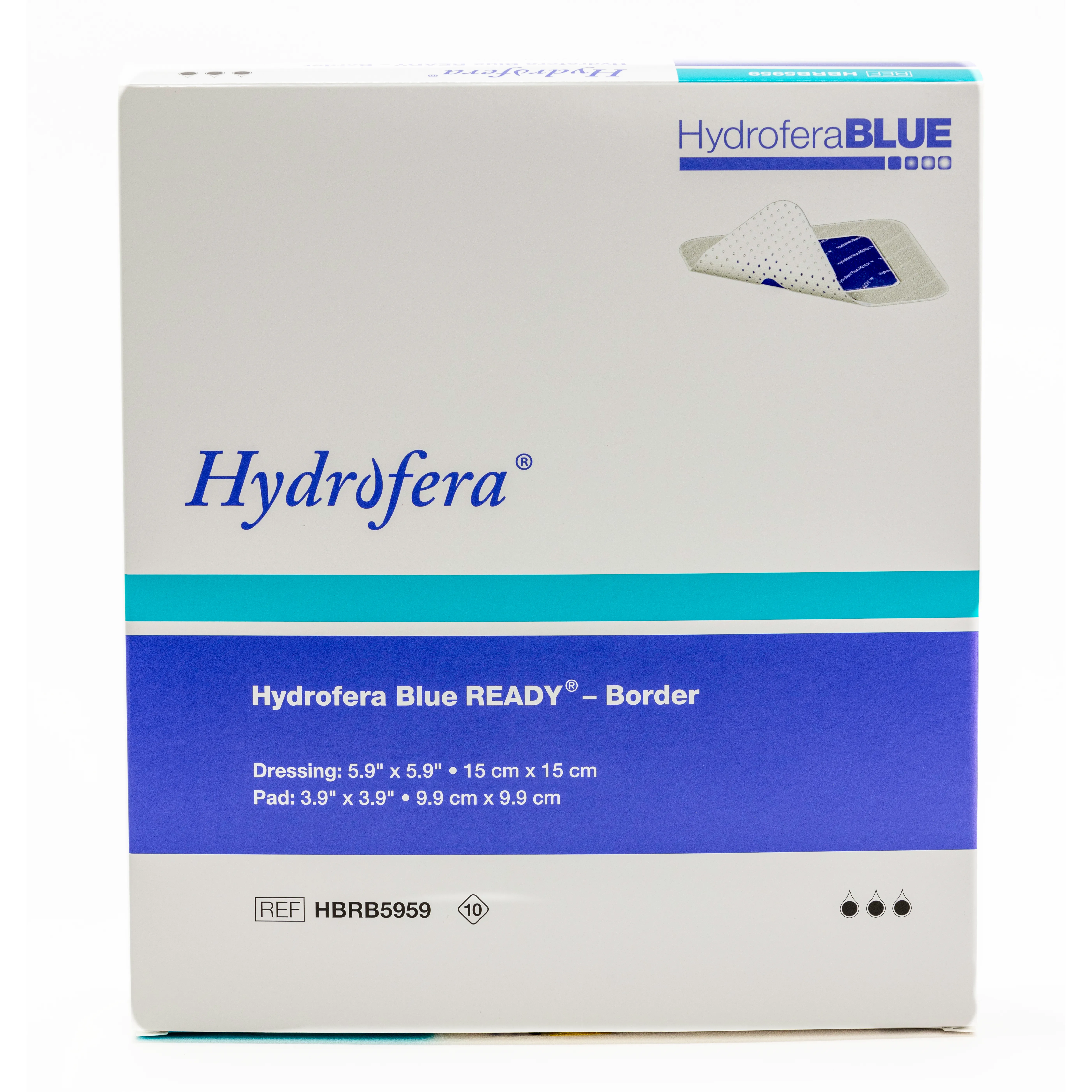 Hydrofera Blue READY-BORDER product packaging box